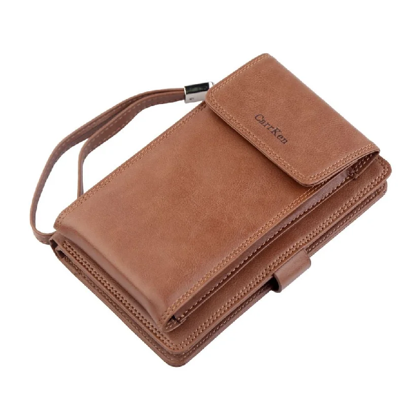 Men Wallet With Coin Pocket Zipper Wallet