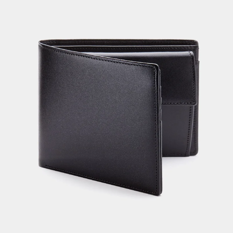 Men's Coin Wallet ANTORINI in Black Satin