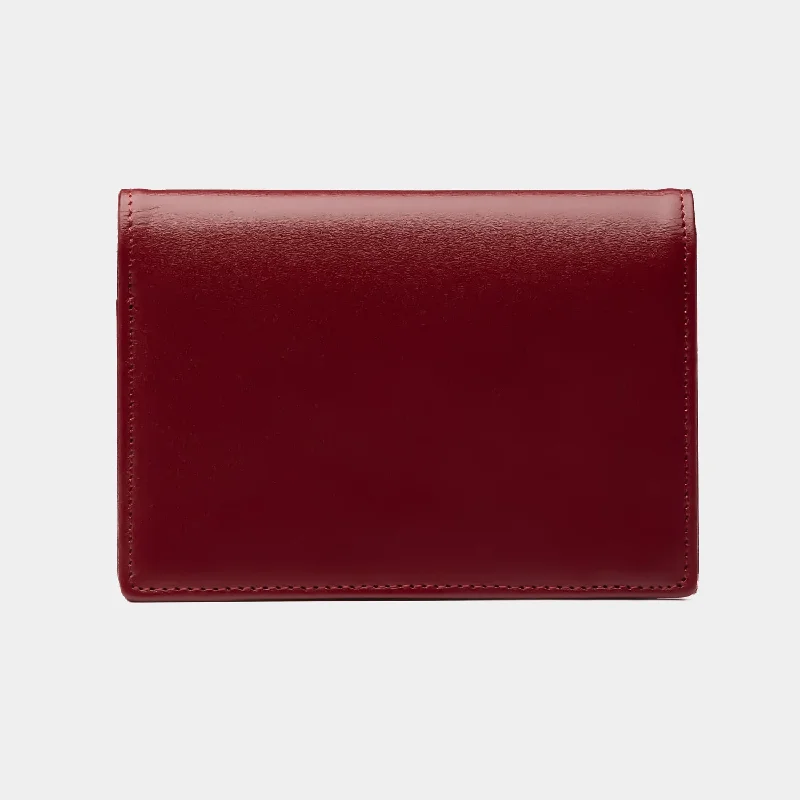 Credit and Business Card Holder in Burgundy