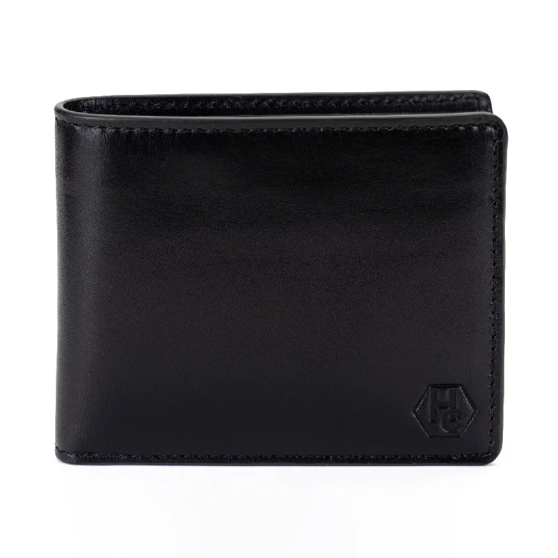 Black Leather Wallet for Men