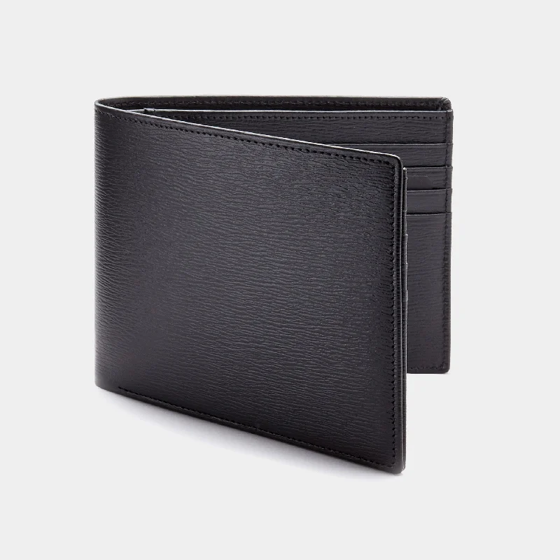 Men's Billfold Card Wallet ANTORINI in Black Terre, 8cc