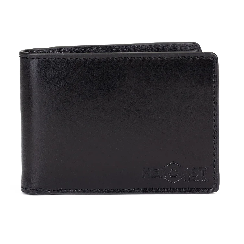 Men's Black Slim Bifold Wallet