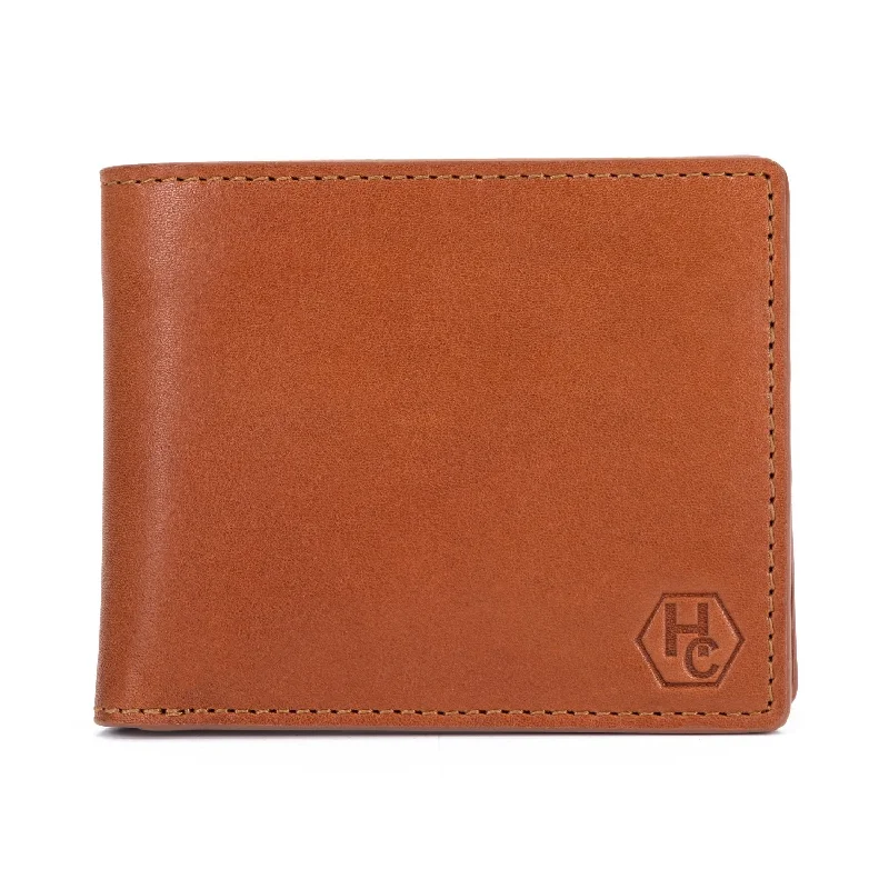 Classic Bifold Wallet in Light Brown Leather