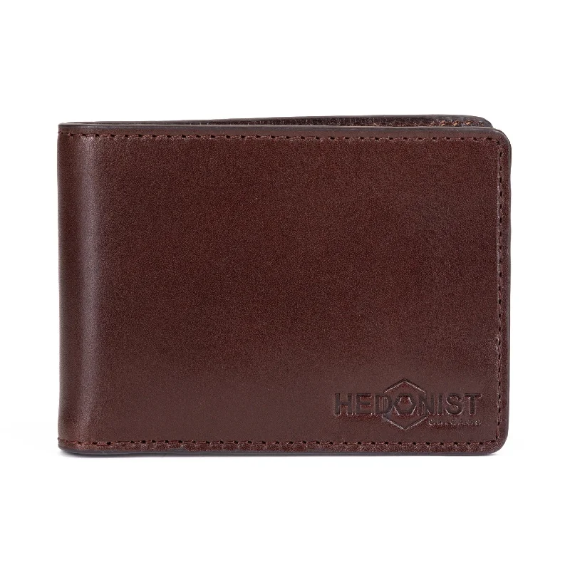 Compact Men’s Wallet in Dark Brown Leather