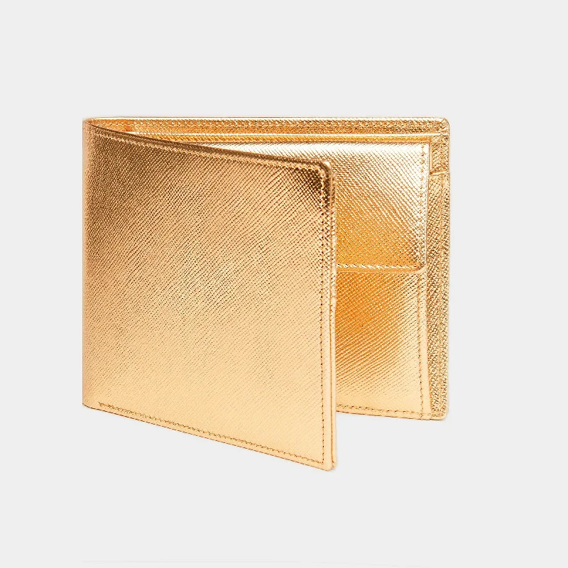 Men's Wallet  ANTORINI in Gold Saffiano - OUTLET