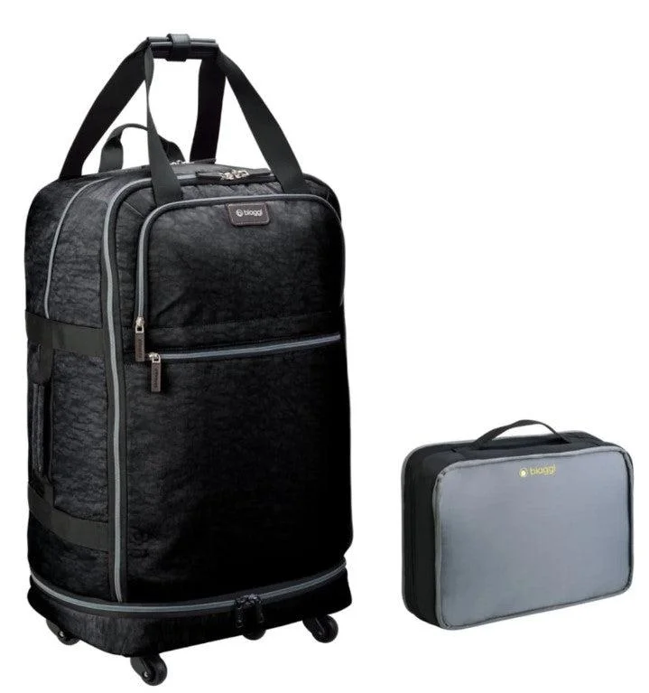 Leather luggage handles for a comfortable and stylish gripMicro Fold Softside 31" Upright Luggage