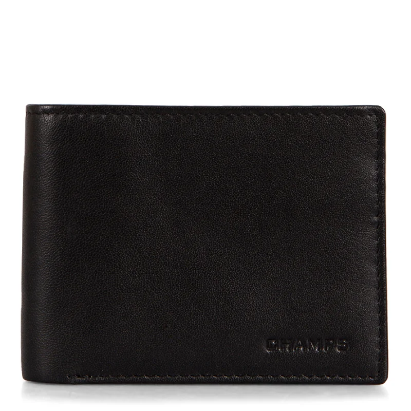 Leather luggage handles for a comfortable and stylish gripBi-Fold Wallet with I.D Windows