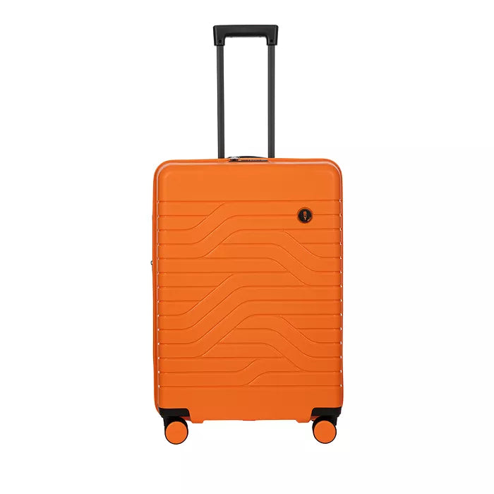 Lightweight luggage tags with personalized names and contact info for easy identificationBric's B Y Ulisse Expandable Spinner - 28" Orange