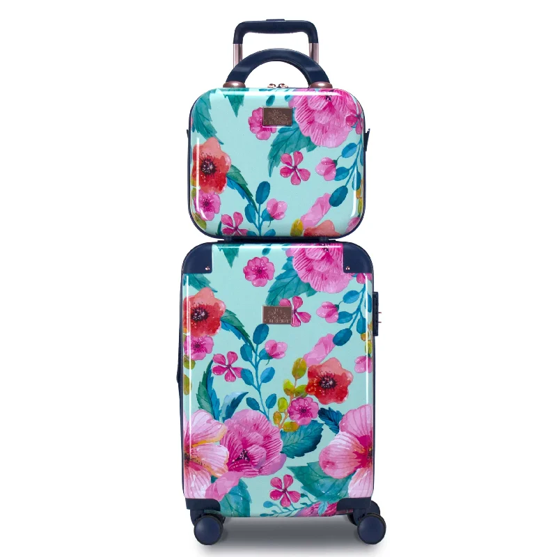 Luggage trolley organizers to hold small items like keys and phonesChariot 20" Hardside Carry-On & Cosmetic Case CHP-903