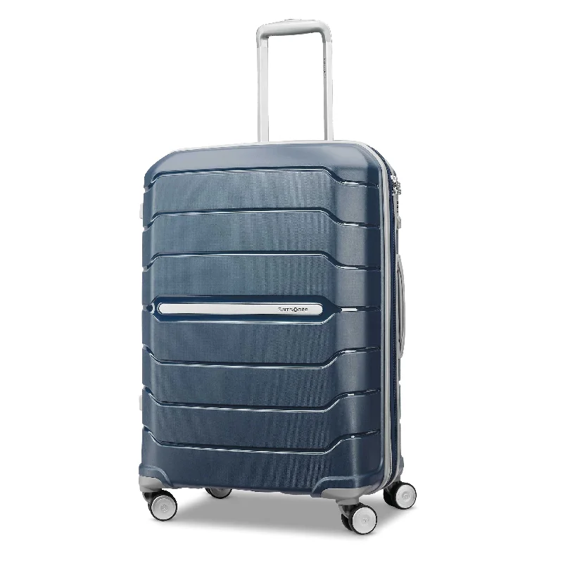 Waterproof luggage covers for protection against rain on outdoor tripsFreeform Hardside 24" Medium Checked Luggage