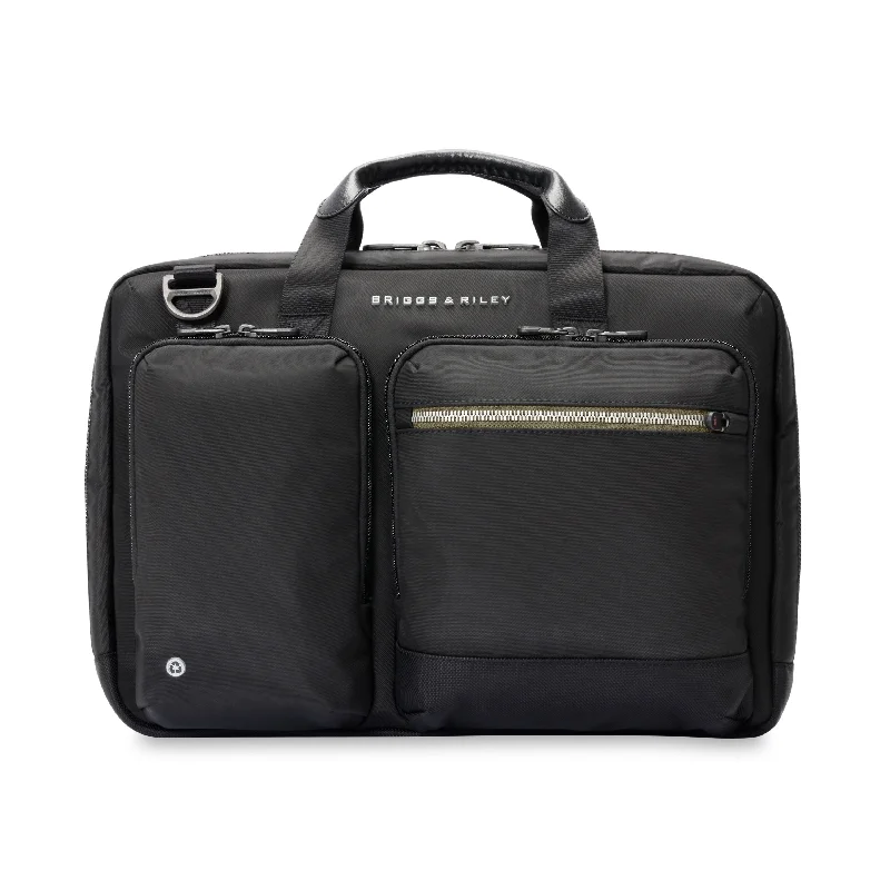 Leather luggage handles for a comfortable and stylish gripHTA Medium Expandable Briefcase