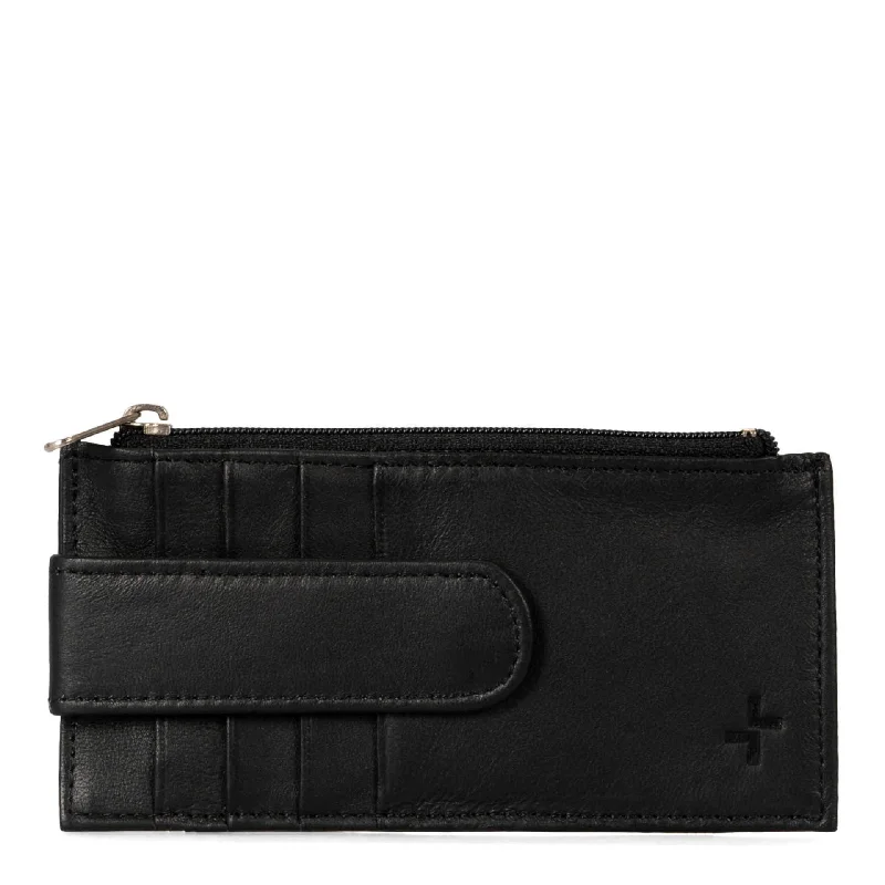 Anti - theft RFID blocking travel wallet for safe money and card storageLeather RFID Card Holder