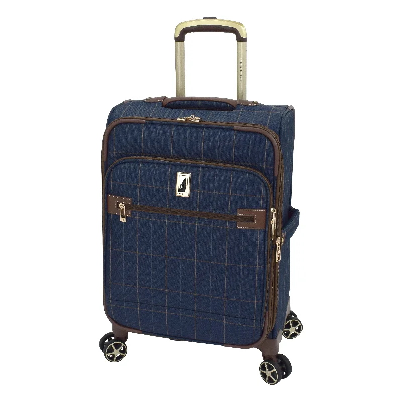 Leather luggage handles for a comfortable and stylish gripLiverpool Softside 20" Expandable Carry-On Luggage