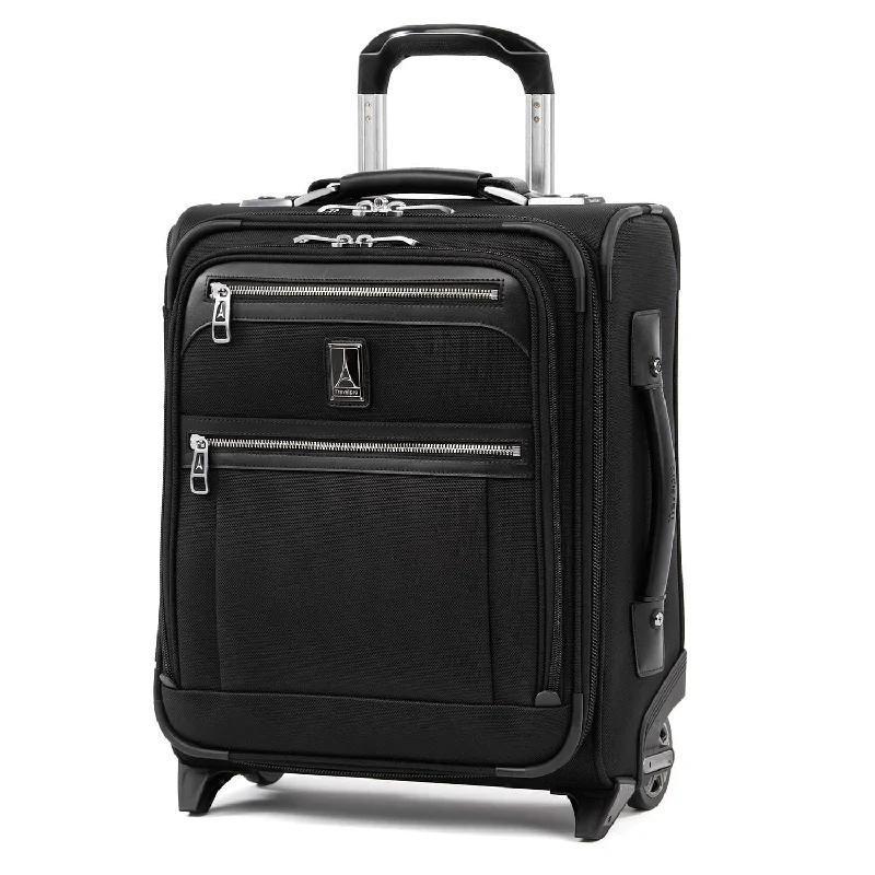 Leather luggage handles for a comfortable and stylish gripPlatinum Elite Regional Carry-on Rollaboard