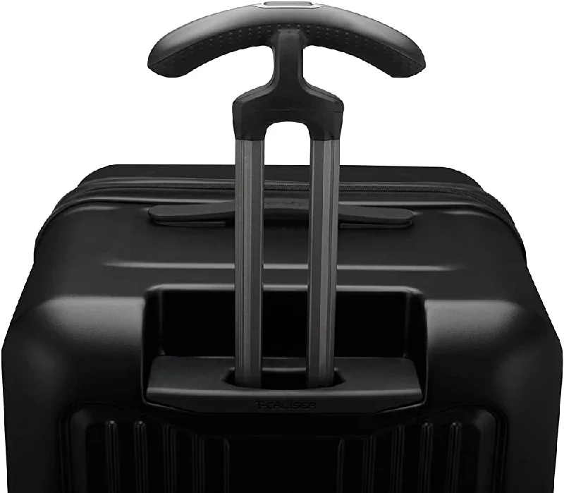 Leather luggage handles for a comfortable and stylish gripTraveler's Choice Ultimax II 30" Trunk Spinner Polycarbonate Matte Black Finish TC06018K30