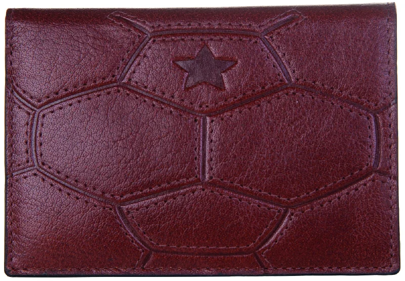 Vintage-style money clips for collectorsMala Leather Vintage Football Collection Leather Tri-Fold Wallet 1041_91