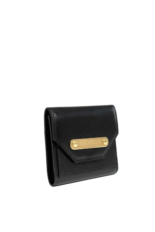 Elegant money clips for weddings1964 Mini Wallet | Premium Black Leather