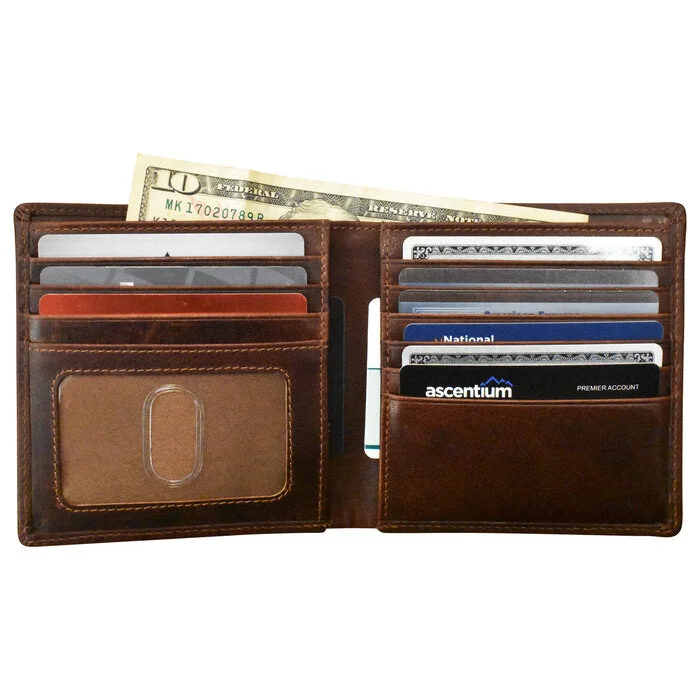 Vintage-style money clips for collectorsHipster Wallet with ID window