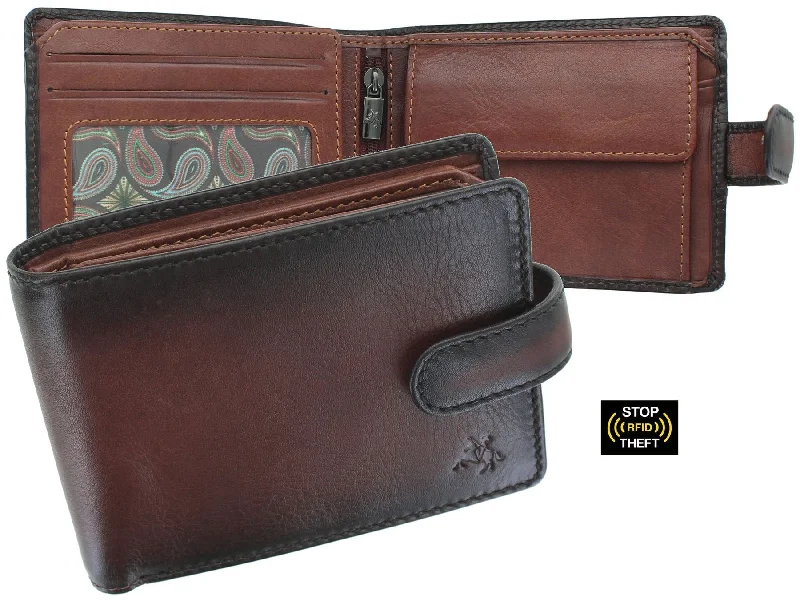 Money clips with built-in bottle openersVisconti Atelier Collection Henry Leather Wallet RFID and Tap n Go AT72