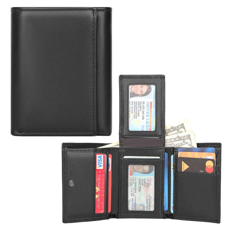 How to clean and maintain metal money clipsMen's Leather Wallets NZ – Genuine RFID Tri-Fold Wallet