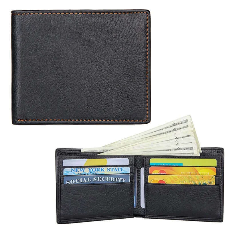 Money clips with RFID protectionMen's Genuine Leather Minimalist Wallet NZ