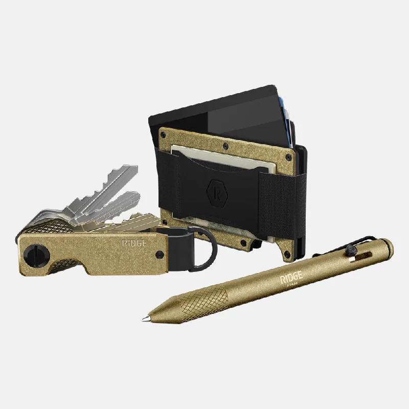 Money clips for holding large amounts of cashDaily Writer Kit - Brass