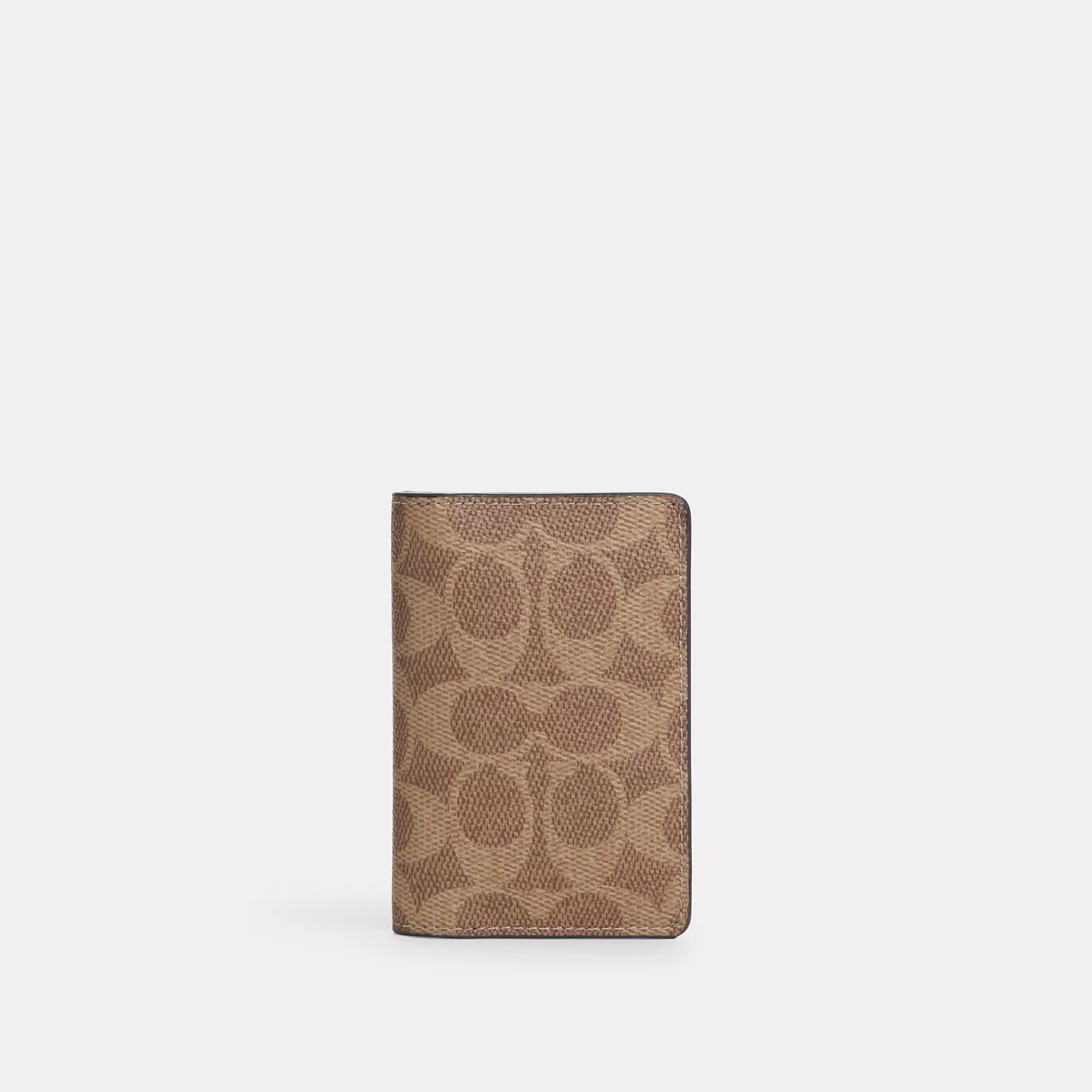 Slim money clips for minimalist walletsCoach Outlet Id Wallet In Signature Canvas