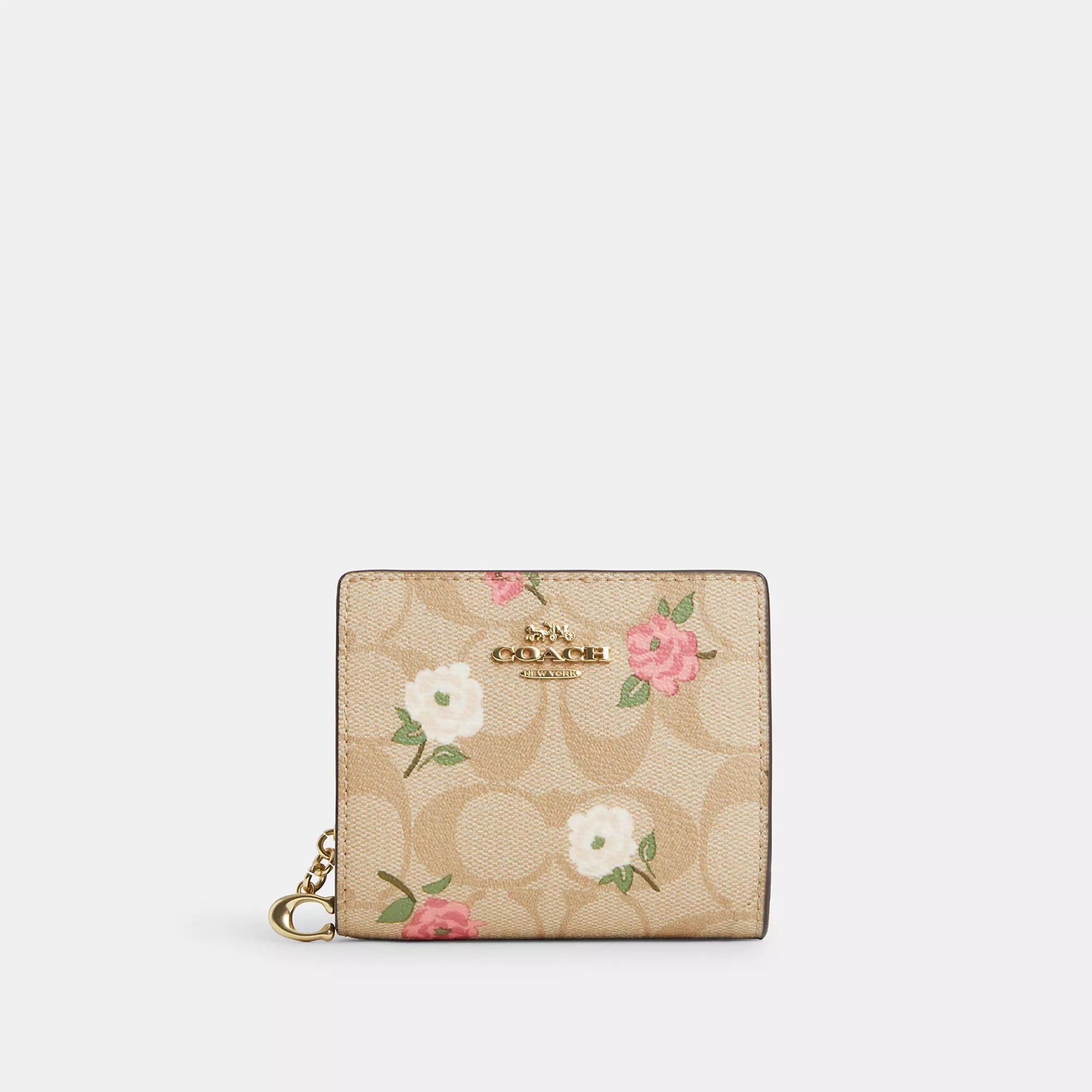 Elegant money clips for weddingsCoach Outlet Snap Wallet In Signature Canvas With Floral Print