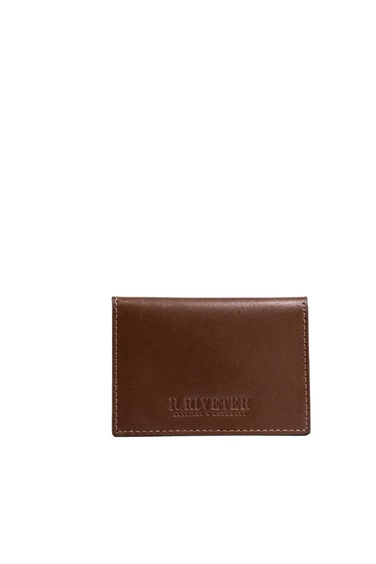 Money clips for holding large amounts of cash1776 Slim Card Holder | Signature Brown Leather Wallet