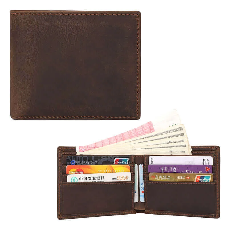 How to choose the right money clipMen's Crazy Horse Leather Bifold Wallet NZ