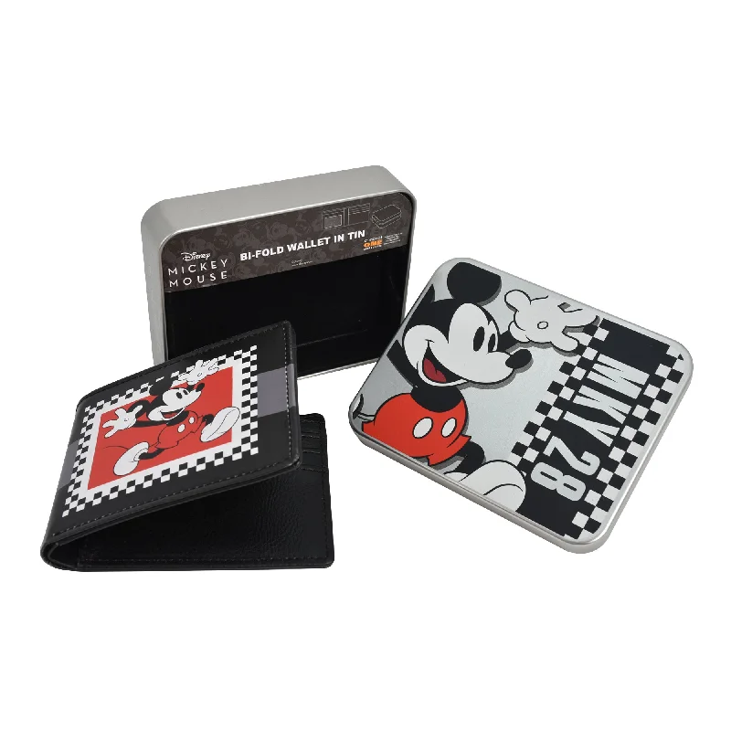 How to clean and maintain metal money clipsDisney's Mickey Mouse Vintage PRINT Bifold Wallet in a Decorative Tin Case, Multi