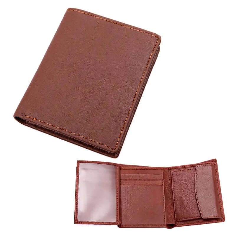 Slim money clips for minimalist walletsMen's Genuine Leather Vertical Trifold Wallet NZ