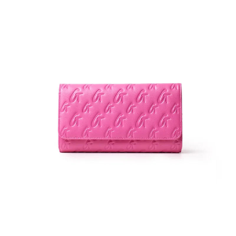 Money clips for holding large amounts of cashGLAM-AHOLIC MONOGRAM TRAVEL WALLET HOT PINK