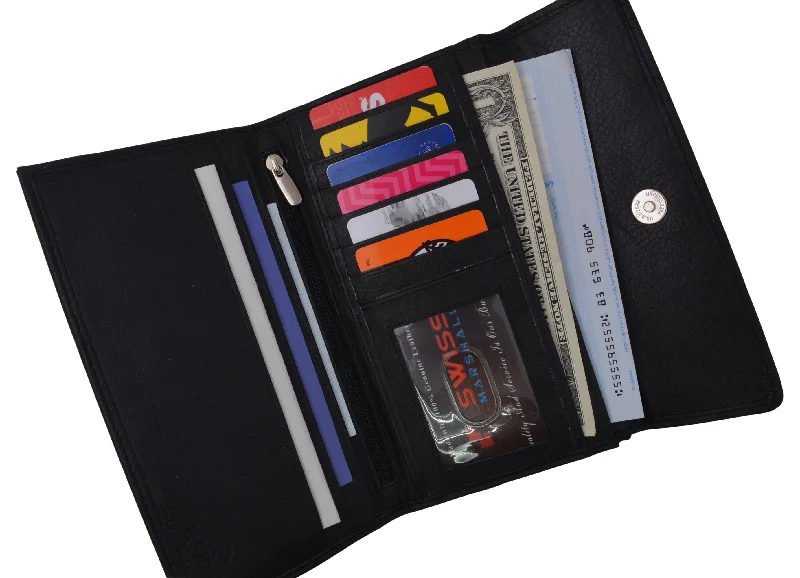 Personalized engraved money clips for menLadies RFID Blocking Genuine Leather Long Clutch Credit Card ID Wallet RFID2575GT