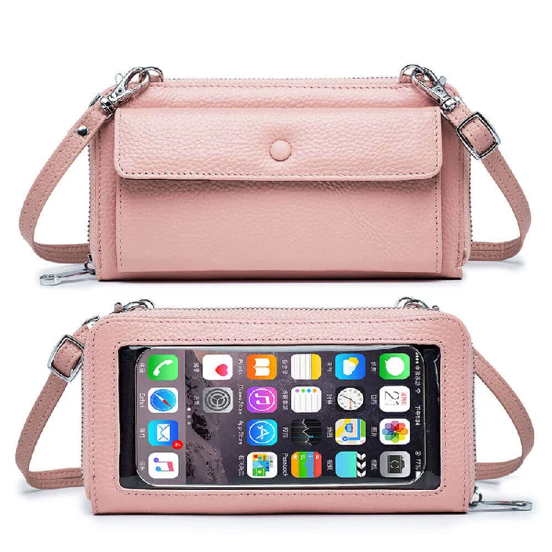 Top-rated money clips for everyday useLeather Touch Screen Mobile Phone Wallet | Purse Crossbody Bag