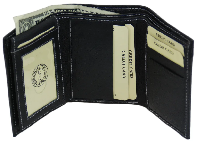 Luxury leather money clips with card slotsMen's premium Leather Quality Wallet 92 1455