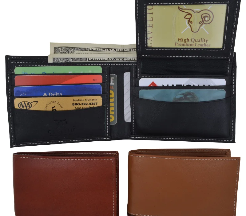 Vintage-style money clips for collectorsMen's premium Leather Quality Wallet 92 2533