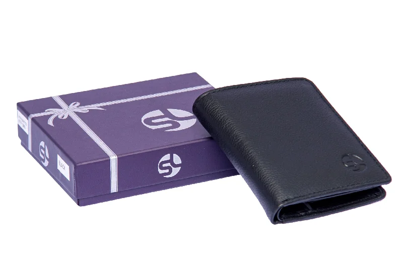 Money clips for holding large amounts of cashMENS LEATHER WALLET  991723 (BLACK)