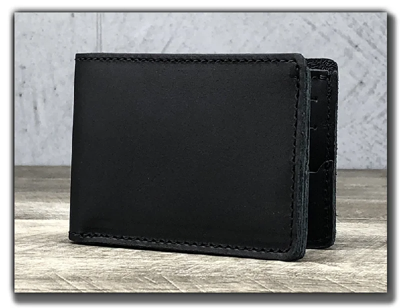 Top-rated money clips for everyday useMinimalist Leather Bi-Fold Wallet - Carbon Black