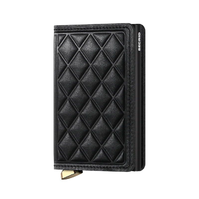 Money clips vs traditional walletsSECRID - Premium Slimwallet Emboss Diamond Black