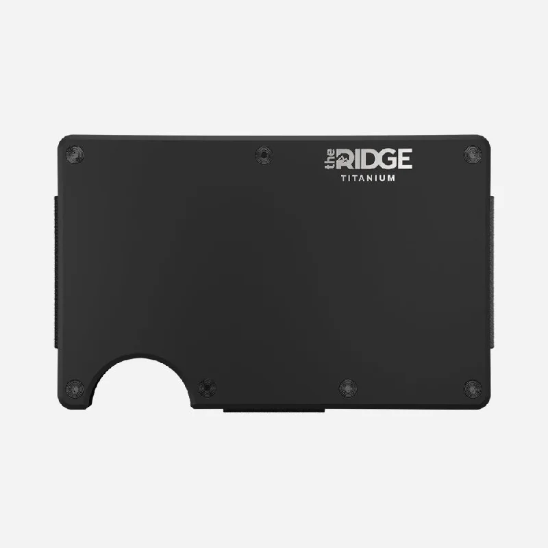 How to clean and maintain metal money clipsRidge Wallet - Matte Black Titanium