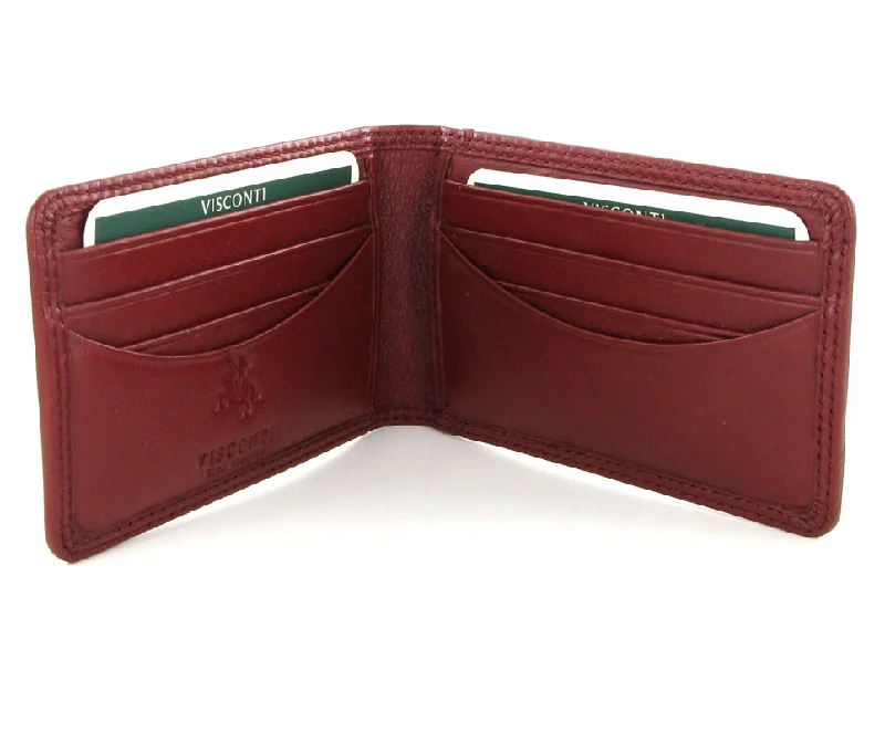 Money clips vs traditional walletsVisconti Heritage HT5 Nelson Soft Red Leather Credit Card Holder