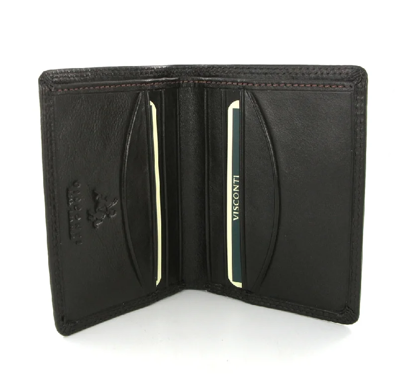 Custom money clips for corporate giftsVisconti Heritage HT6 Harley Choc Brown Leather Slim Mini Wallet