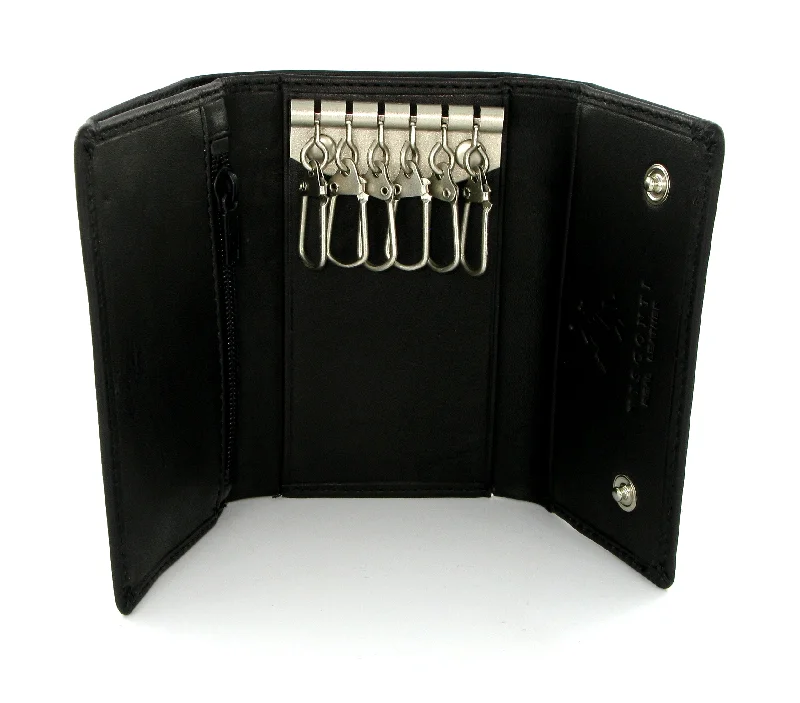 How to clean and maintain metal money clipsVisconti Polo Black Leather Key Holder Wallet 1178