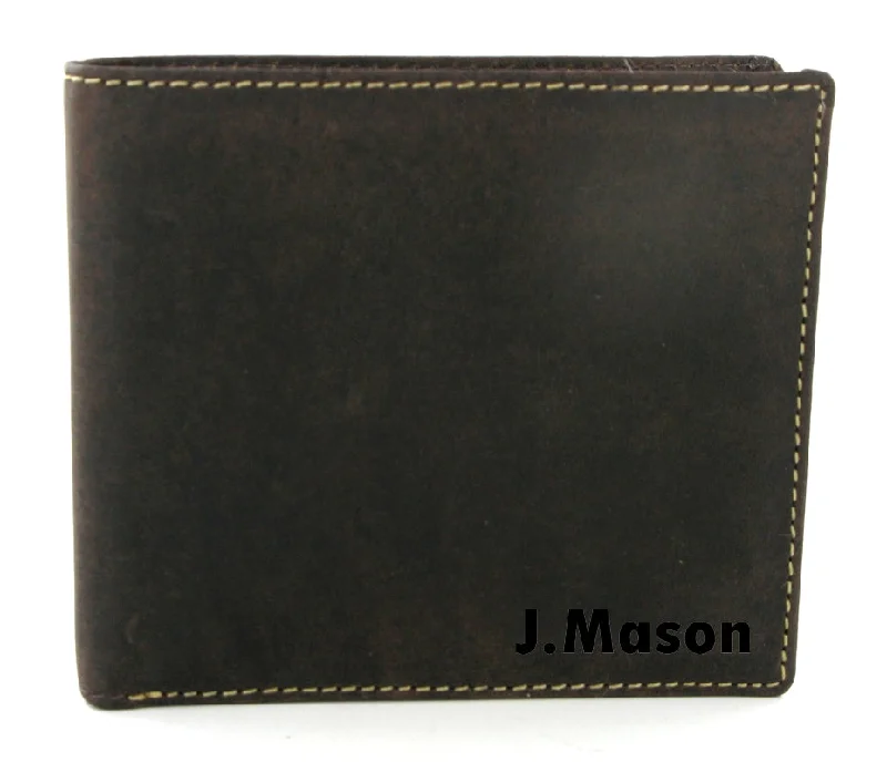 Elegant money clips for weddingsVisconti Shield Leather Wallet 707 Oil Brown