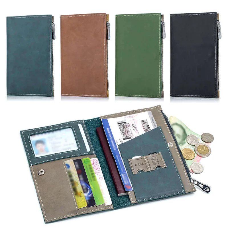 Slim money clips for minimalist walletsWomen's Leather Passport Holder | NZ Travel Essential