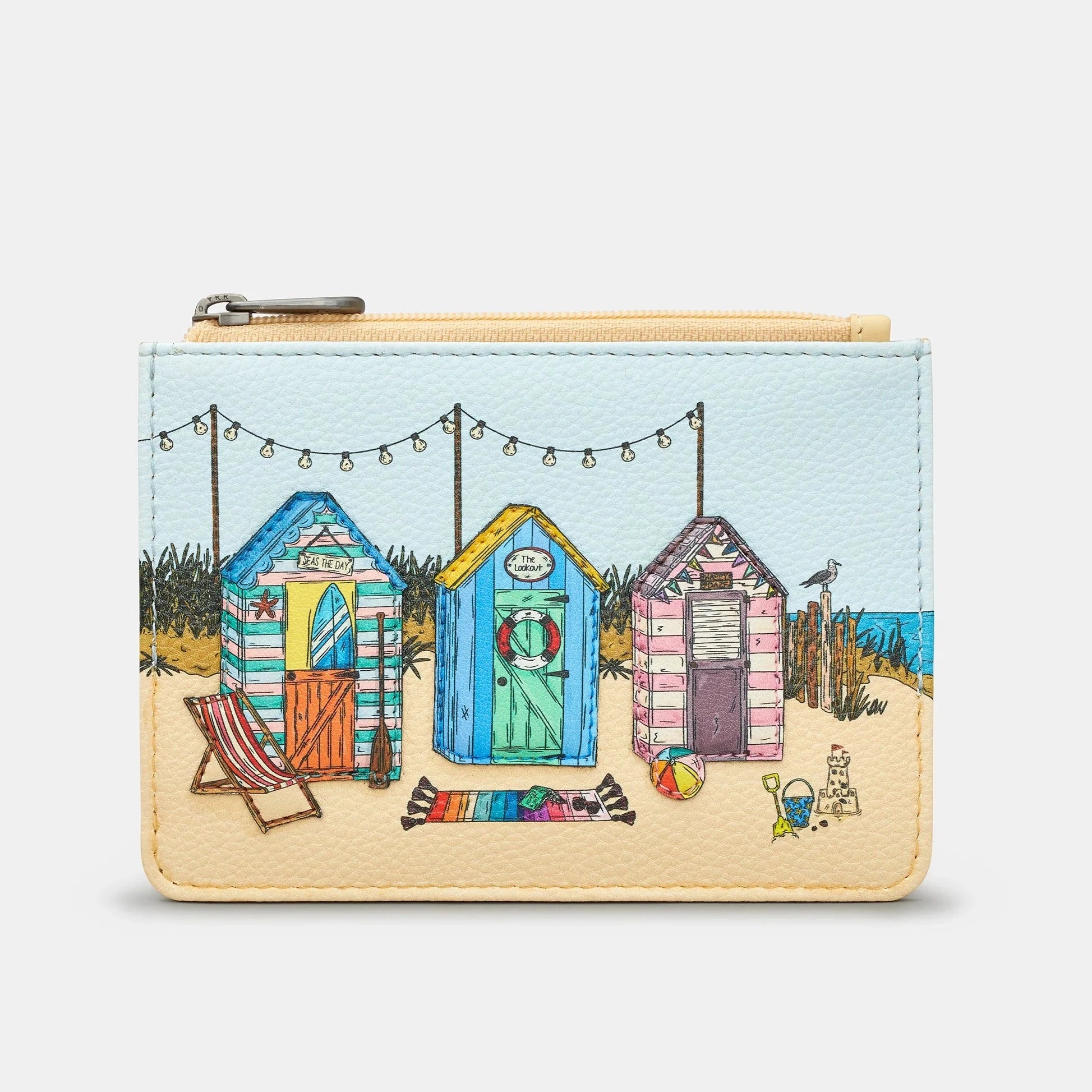 Money clips with RFID protectionYoshi Y1321 Seaside Memories Zip Top Purse Sand