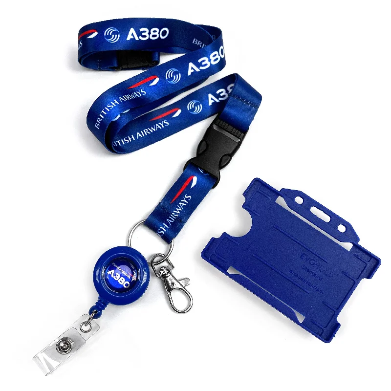 Vintage-Style Passport Covers & Wallets with Brass Hardware for Retro EnthusiastsBritish Airways A380 Lanyard