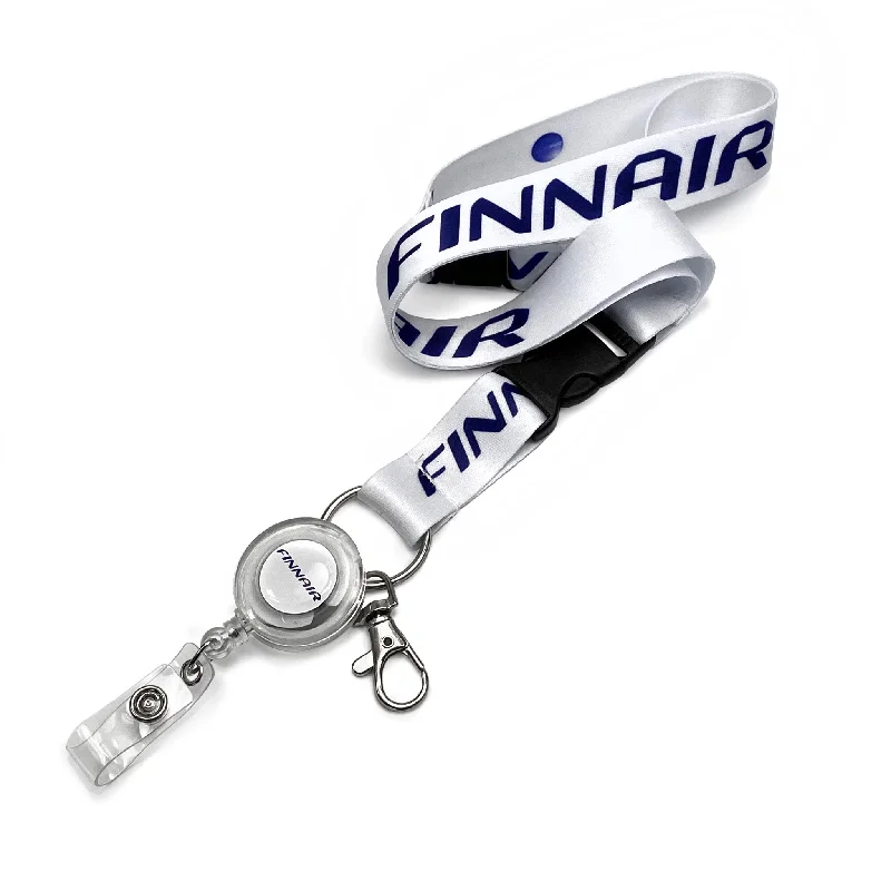 Monogrammed Leather Passport Covers & Wallets as Personalized GiftsFinnair Logo Dye Sublimation Lanyard