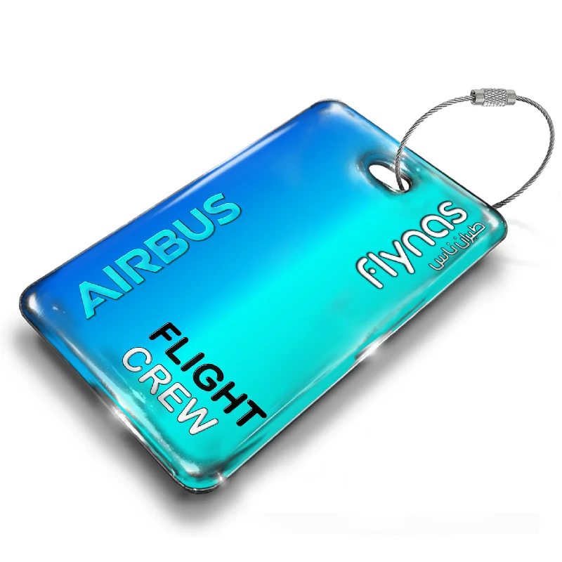 Vintage-Style Passport Covers & Wallets with Brass Hardware for Retro EnthusiastsFlynas FLIGHT CREW - AIRBUS